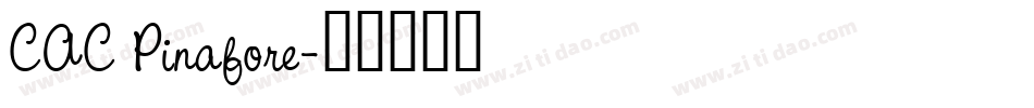 CAC Pinafore字体转换